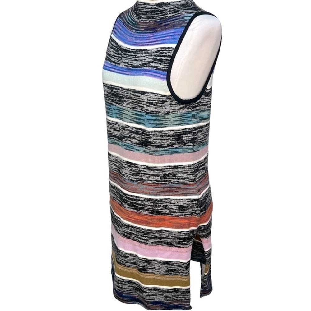 Anthropologie Space Dyed Rainbow Striped Sweater View 4